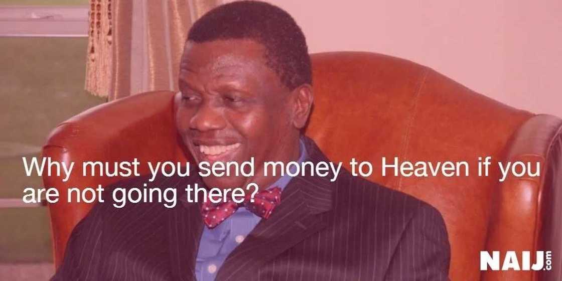 Powerful and controversial quotes from Adeboye Powerful and controversial quotes from Adeboye