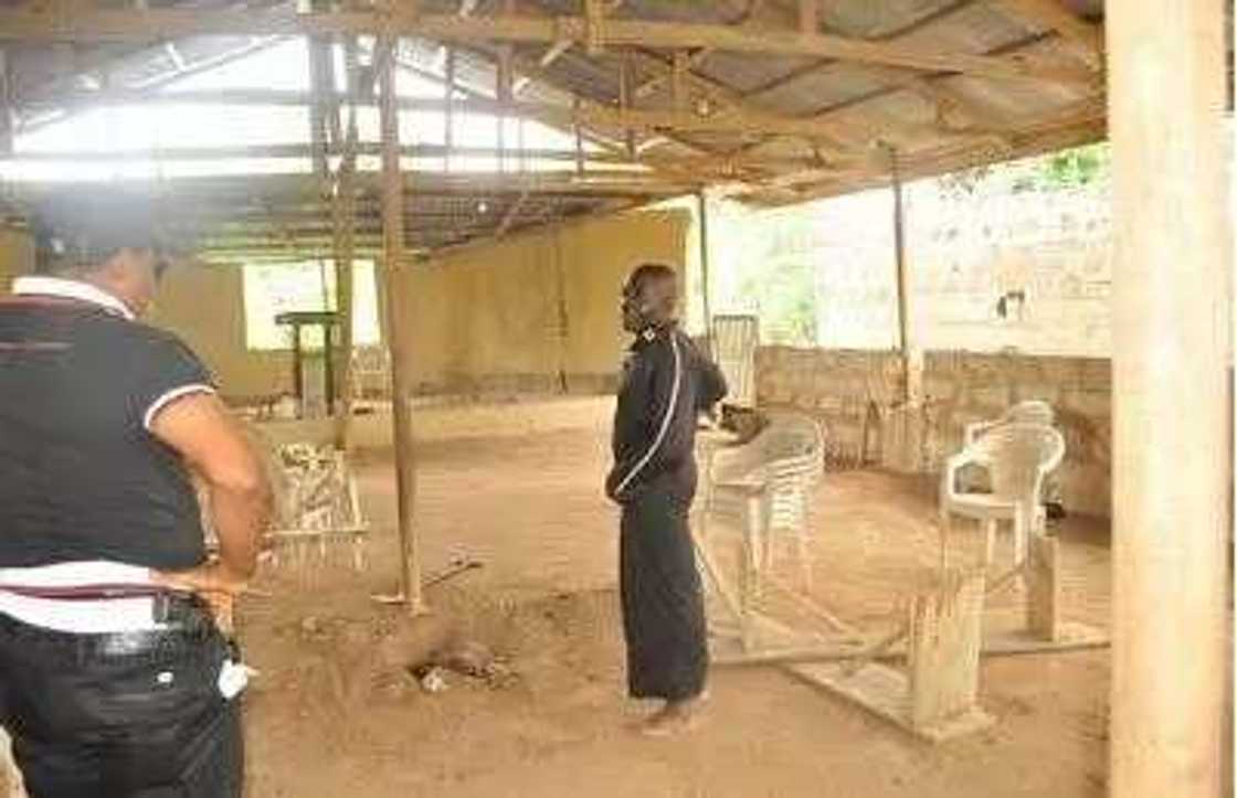 Pastor arrested for burying fetish items in his church Pastor arrested for burying fetish items in his church