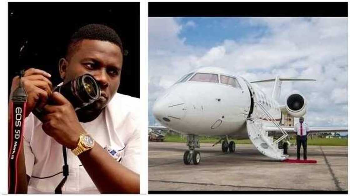 Nigerian man shares emotional experience after private jet ride with Bishop Oyedepo (pics)