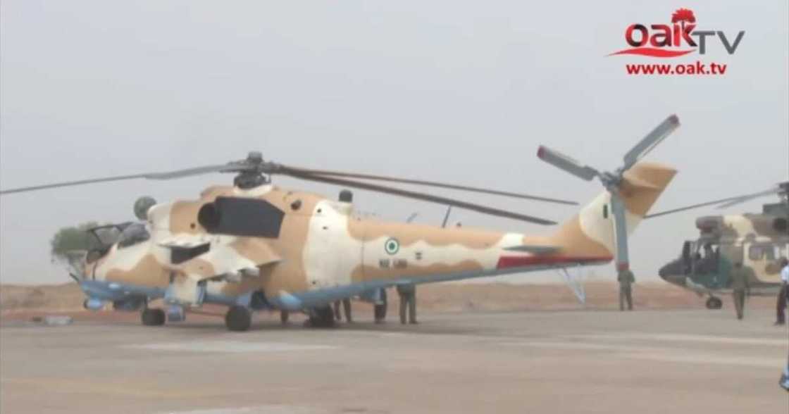 NAF Use Weaponised Helicopters Against Boko Haram