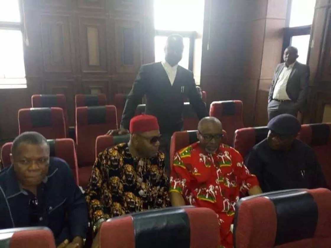 Breaking: Senator Abaribe appears in court after 5 days in DSS custody (photos) Breaking: Senator Abaribe appears in court after 5 days in DSS custody (photos)