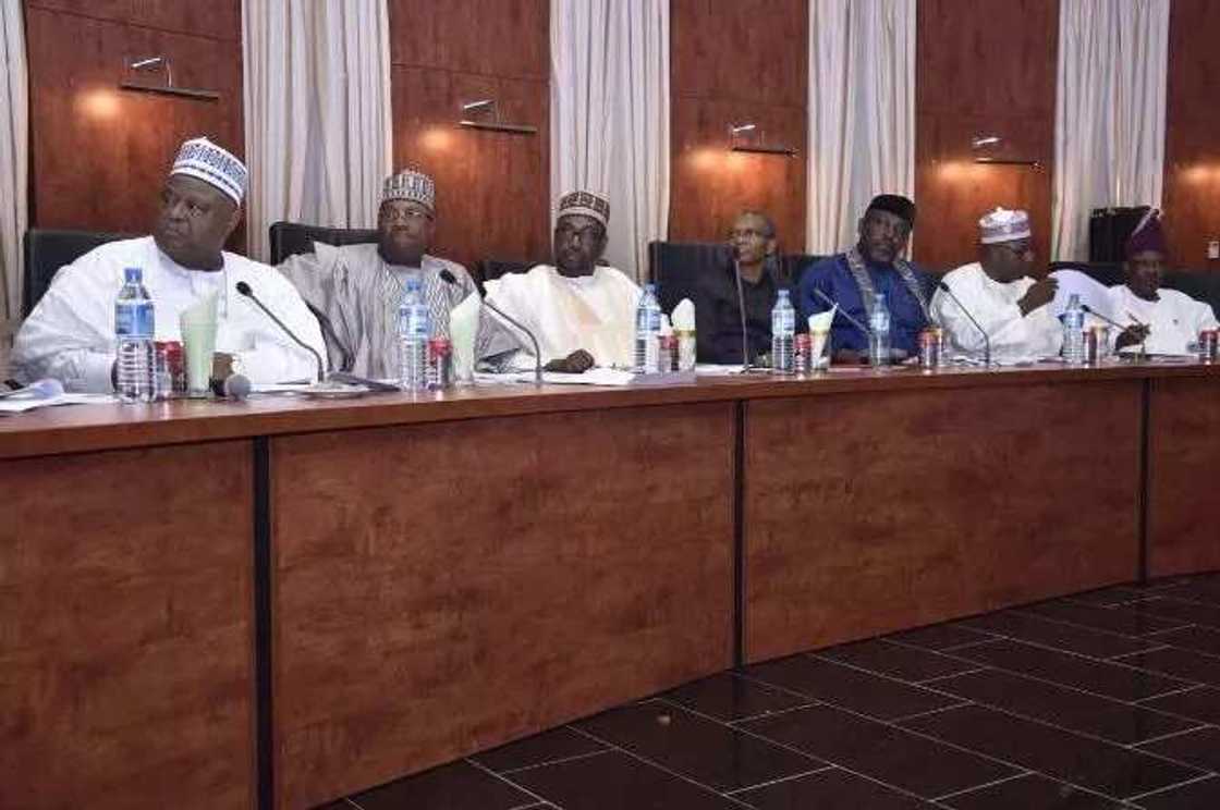 Governors in crucial meeting at Aso Rock Governors in crucial meeting at Aso Rock