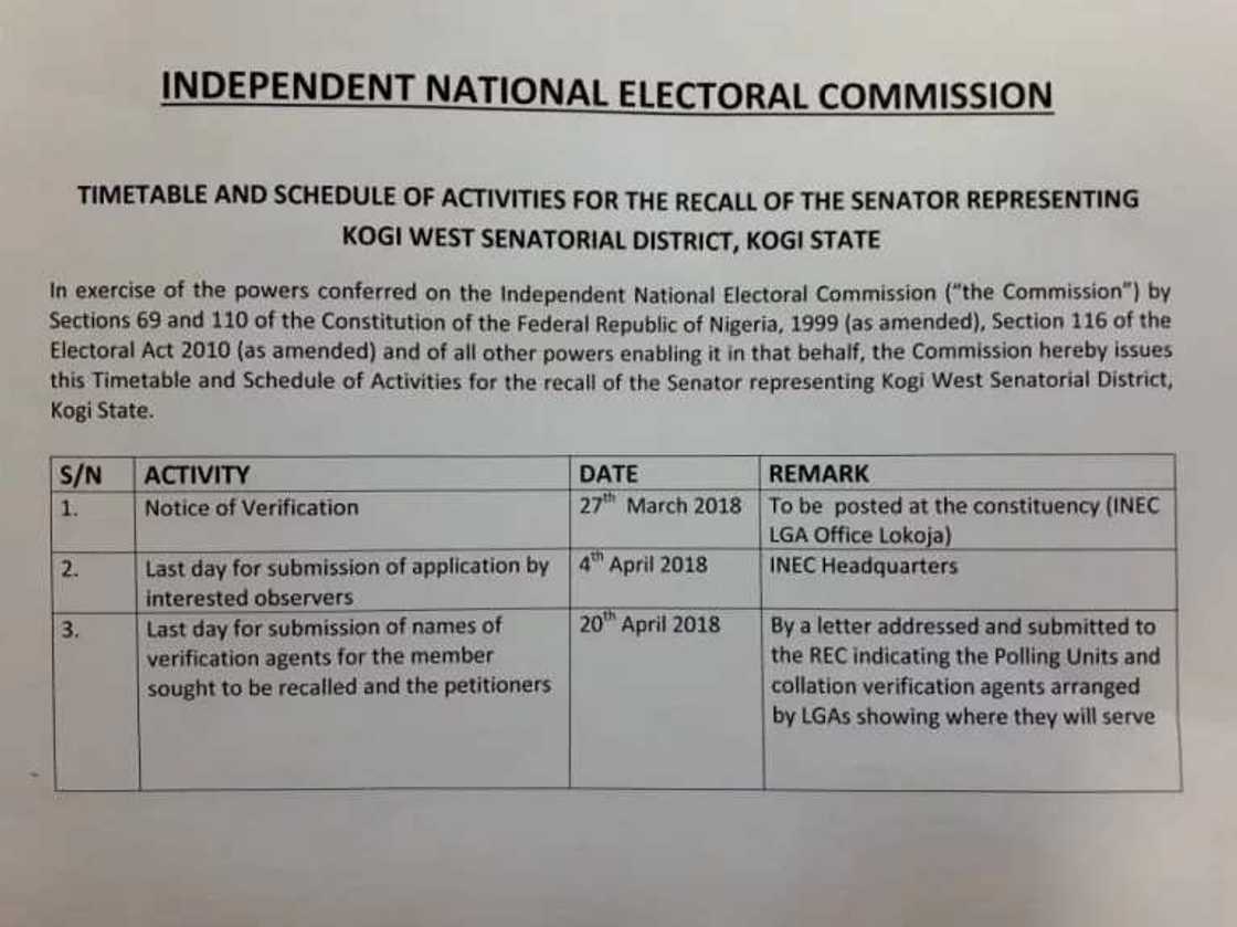 INEC ta sanar da ranar cigaba da yiwa Dino Melaye kiranye INEC ta sanar da ranar cigaba da yiwa Dino Melaye kiranye