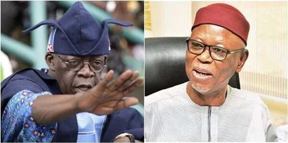 Takaddamar tsakanin Tinubu da Oyegun: Muna bayan Oyegun - Gwamnonin APC Takaddamar tsakanin Tinubu da Oyegun: Muna bayan Oyegun - Gwamnonin APC