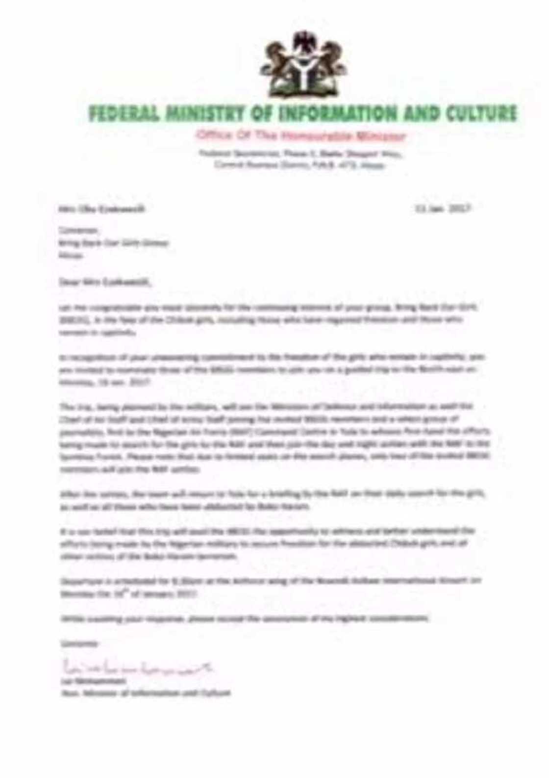 EXCLUSIVE: BBOG, Oby Ezekwesili, shun FG’s request to witness first hand effort in search of Chibok girls EXCLUSIVE: BBOG, Oby Ezekwesili, shun FG’s request to witness first hand effort in search of Chibok girls