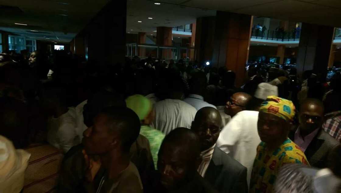 Amaechi's Supporters Cheer Him After Screening (See Photos) Amaechi's Supporters Cheer Him After Screening (See Photos)