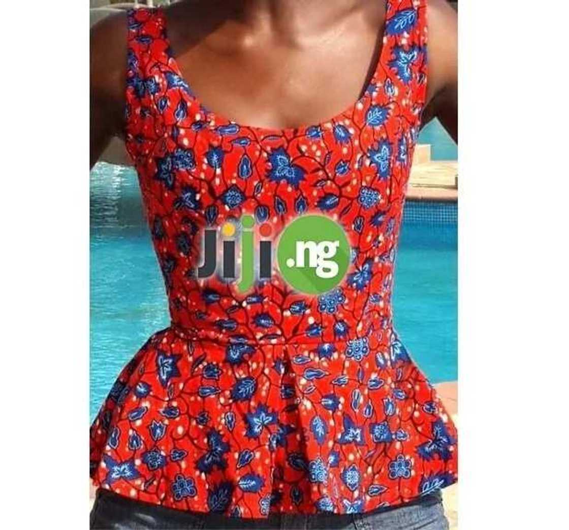 The most beautiful ankara tops you will dream of The most beautiful ankara tops you will dream of