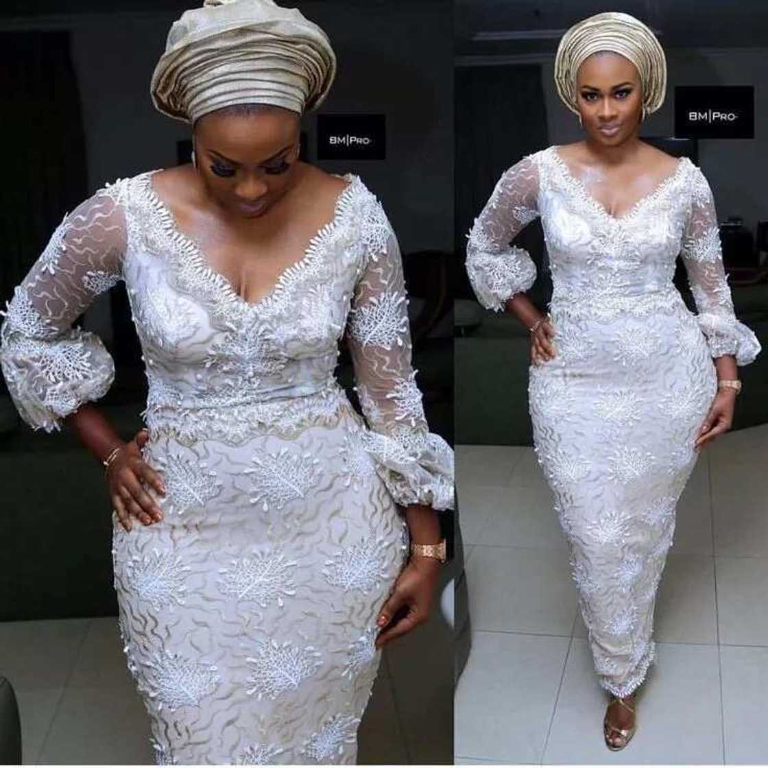 White lace styles 2017 for any occasion Legit.ng