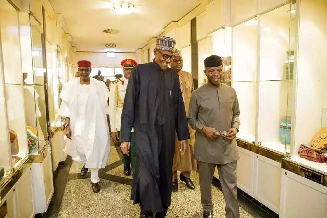 President Buhari spends 3 hours in office on first day of resumption