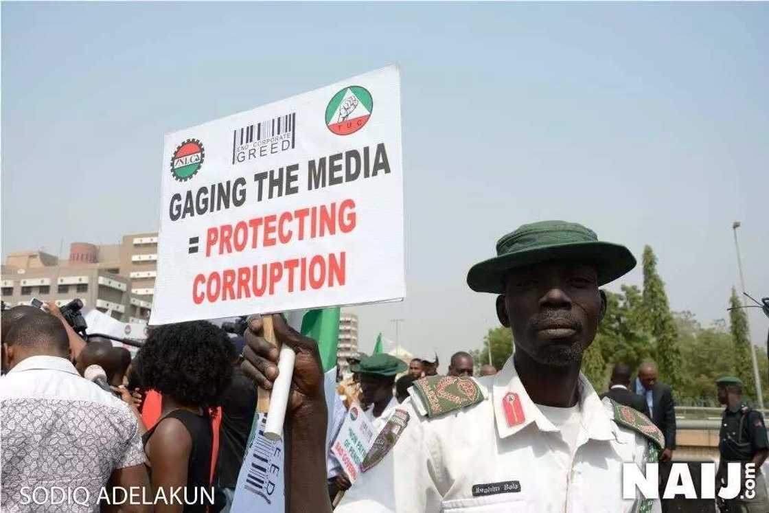 See How NLC protested against government in Abuja (photos)