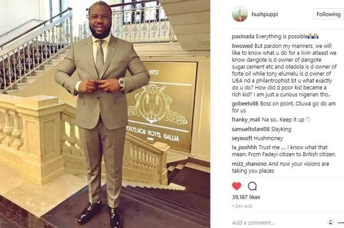 Young lady gets the insult of her life after asking Hushpuppi what he does for a living (photo)