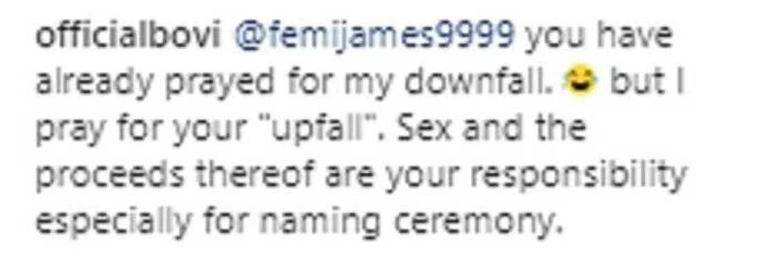 Bovi comes for man who wanted money for his child’s naming ceremony Bovi comes for man who wanted money for his child’s naming ceremony