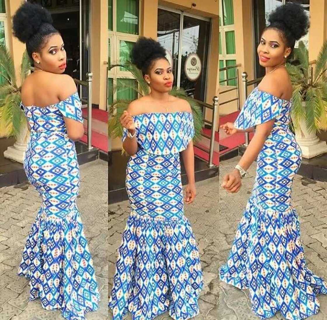 Ankara maxi mermaid dress