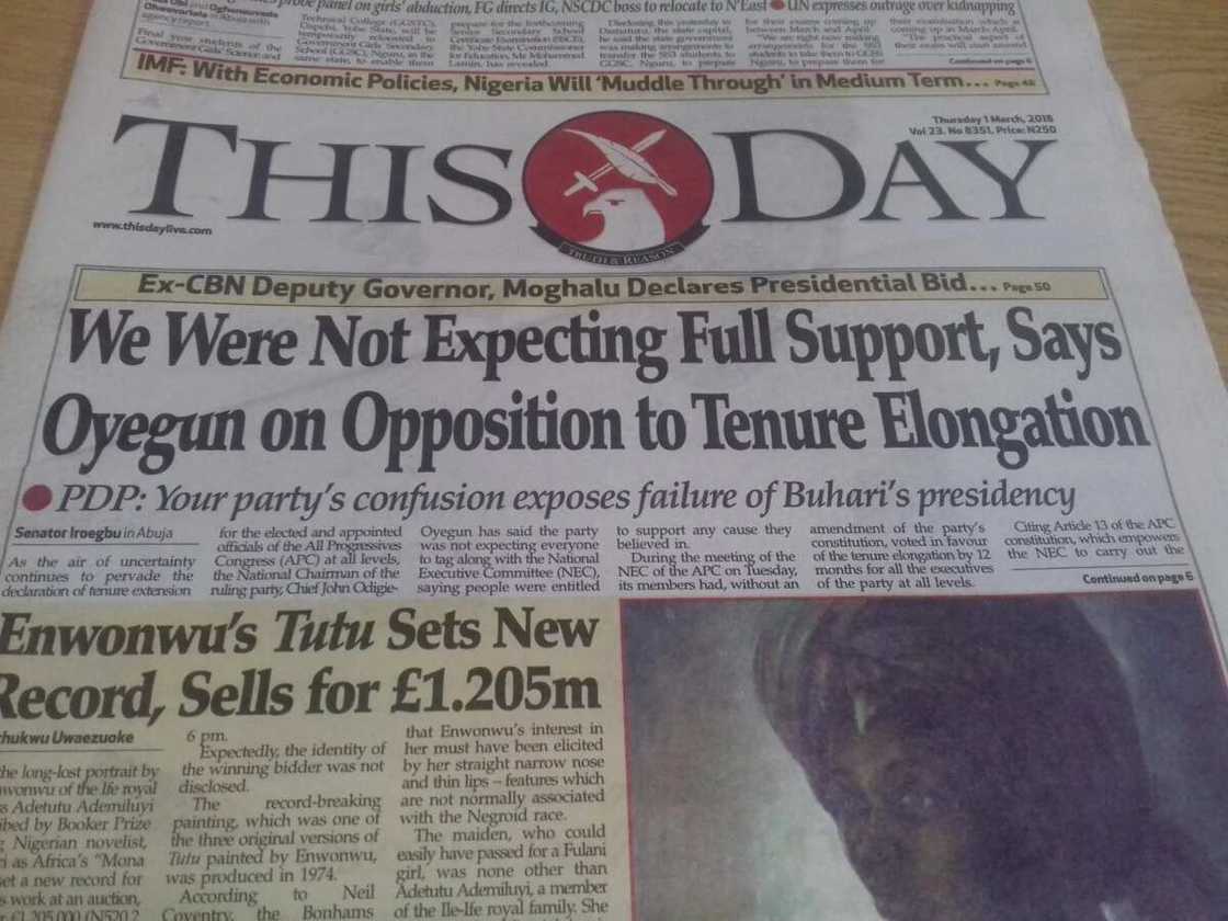 This Day Newspaper This Day Newspaper