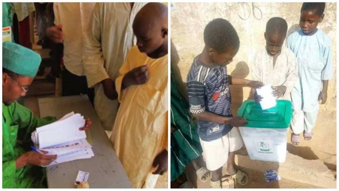 Babu inda kananan yara suka kada zabe a Kano – INEC ta wanke Kano Babu inda kananan yara suka kada zabe a Kano – INEC ta wanke Kano