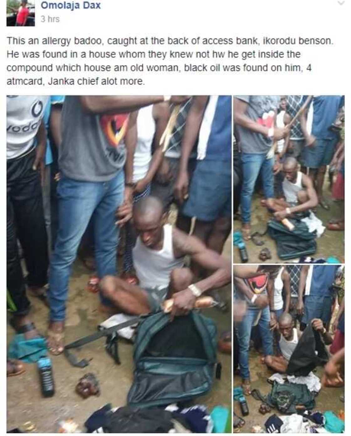 Another Badoo suspect apprehended and handed over to soldiers in Ikorodu (photos) Another Badoo suspect apprehended and handed over to soldiers in Ikorodu (photos)
