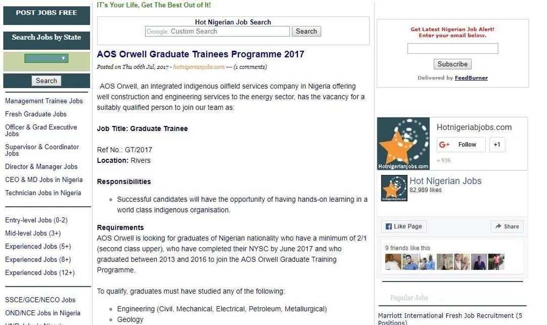 AOS Orwell graduate trainee programme AOS Orwell graduate trainee programme