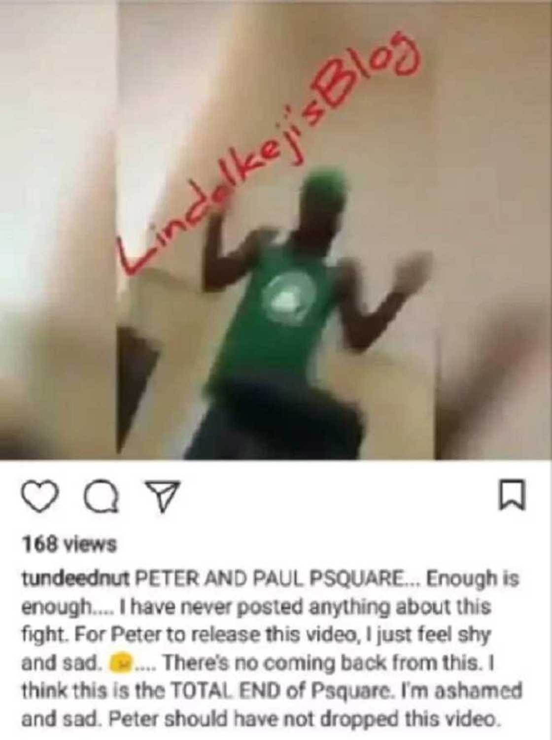Tunde Ednut reacts to the PSquare brothers fight video Tunde Ednut reacts to the PSquare brothers fight video