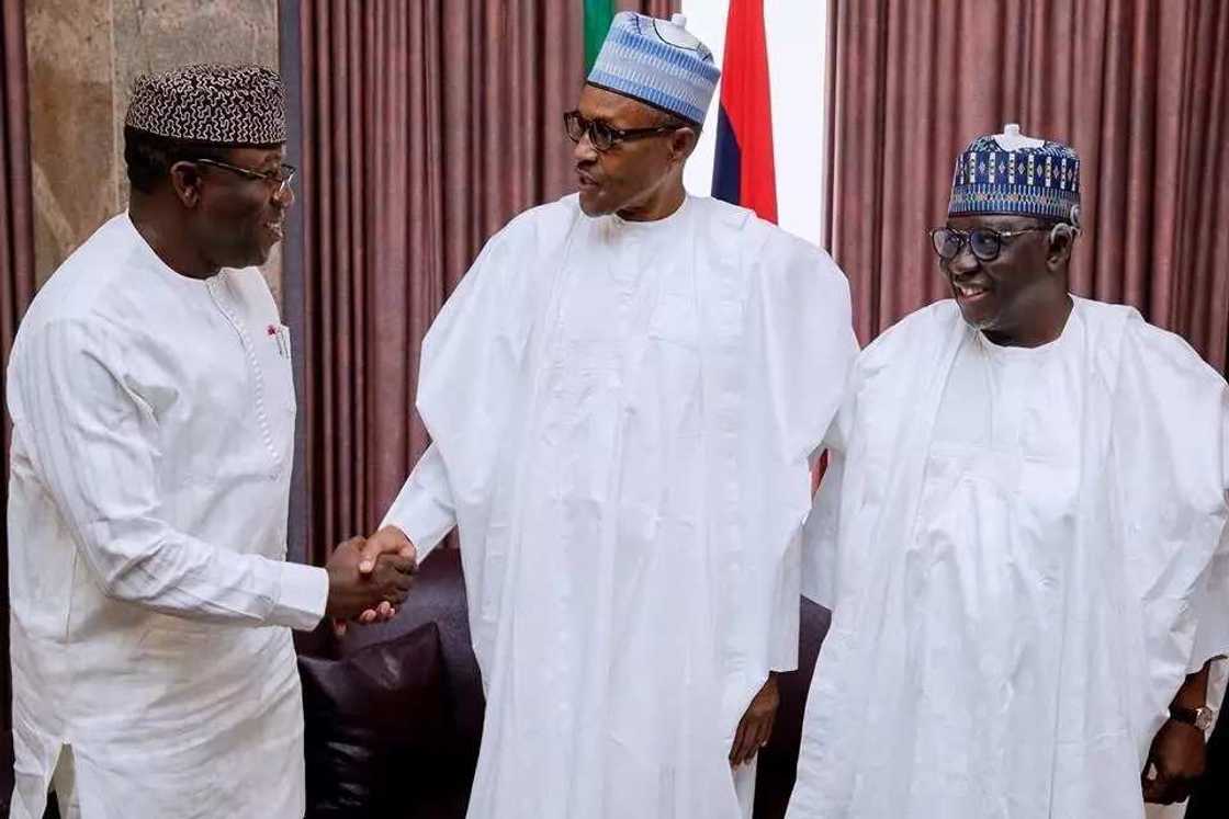 Ekiti election: Buhari meets APC candidate, Fayemi Ekiti election: Buhari meets APC candidate, Fayemi