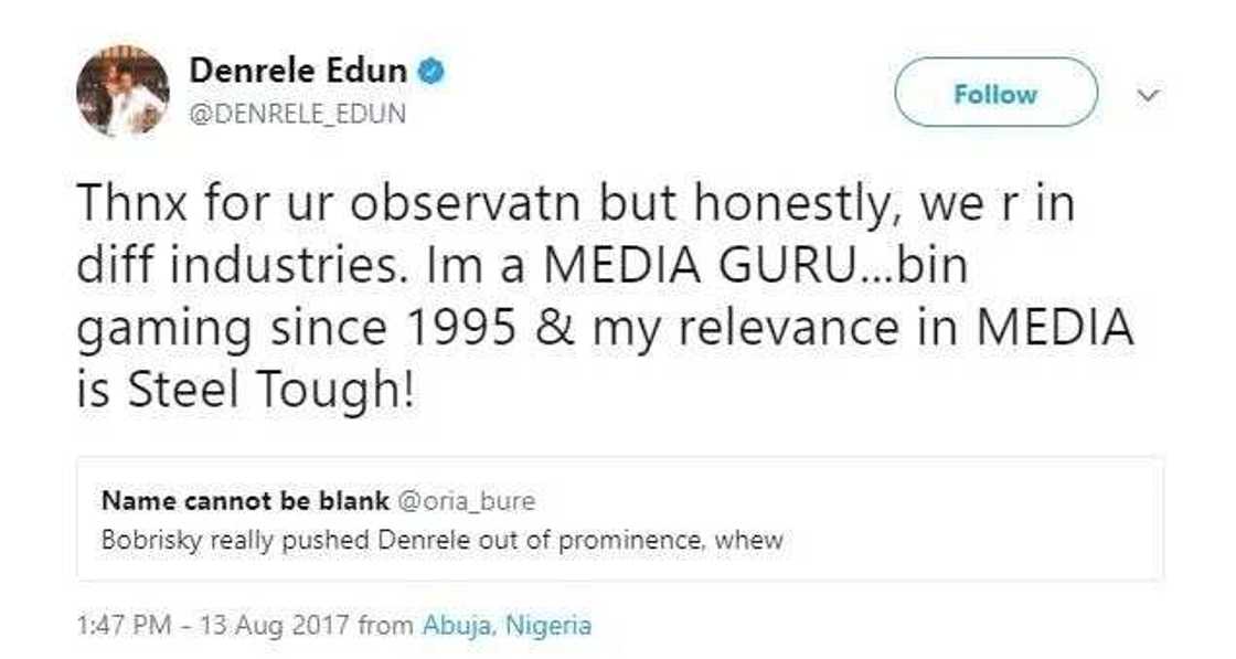 Denrele reveals what makes him different from Bobrisky Denrele reveals what makes him different from Bobrisky