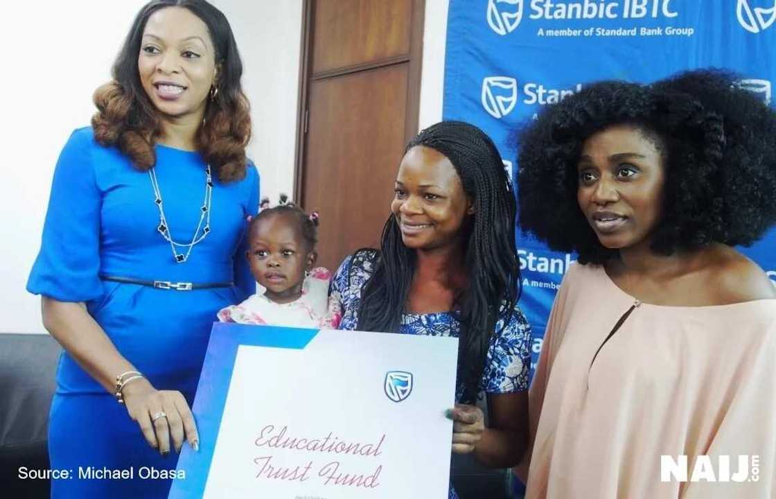 Exclusive: Stanbic IBTC gives Olajumoke's children scholarships Exclusive: Stanbic IBTC gives Olajumoke's children scholarships