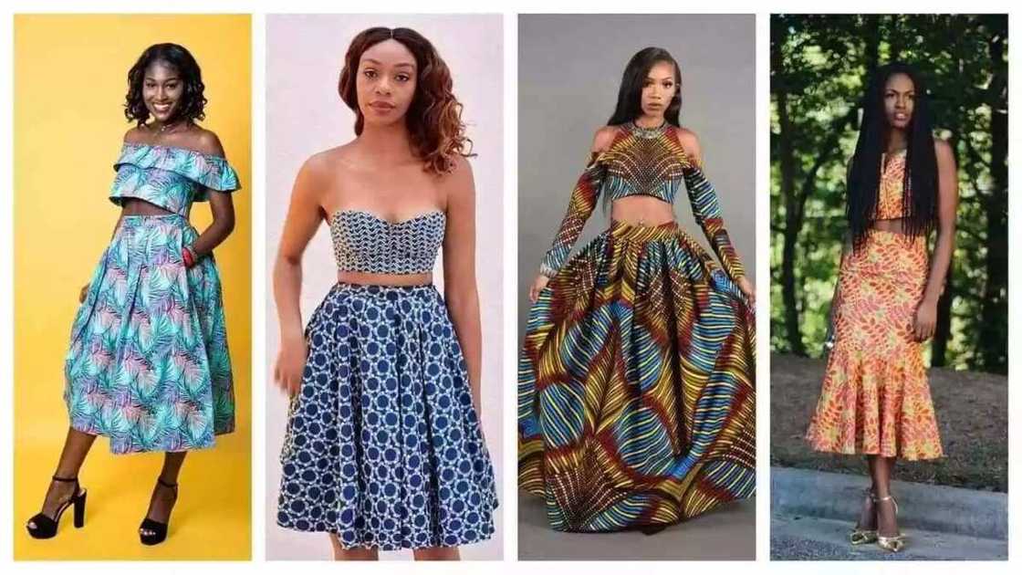 Crop top styles with Ankara