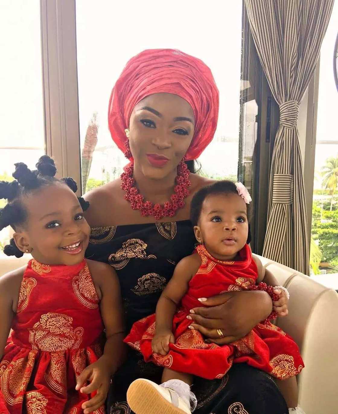 Nigerian celebrities and their adorable children Nigerian celebrities and their adorable children