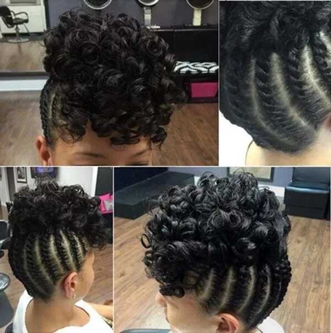 Braids with curls Braids with curls