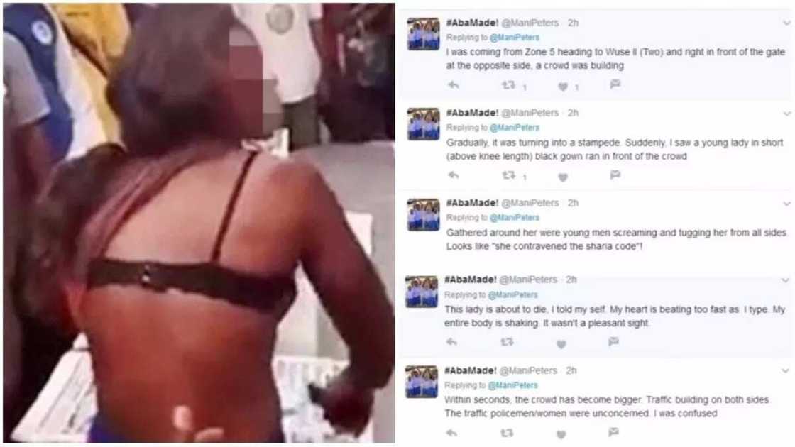 Shigar banza: Jama’a sun yi caa akan wata budurwa, ta sha da kyar Shigar banza: Jama’a sun yi caa akan wata budurwa, ta sha da kyar