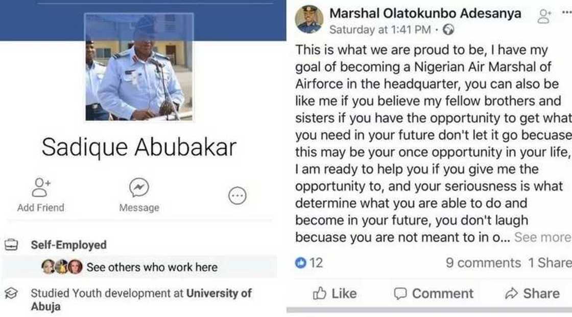 Nigerian Air Force alerts Nigerians to fake Facebook accounts linked to CAS, DOPRI Nigerian Air Force alerts Nigerians to fake Facebook accounts linked to CAS, DOPRI
