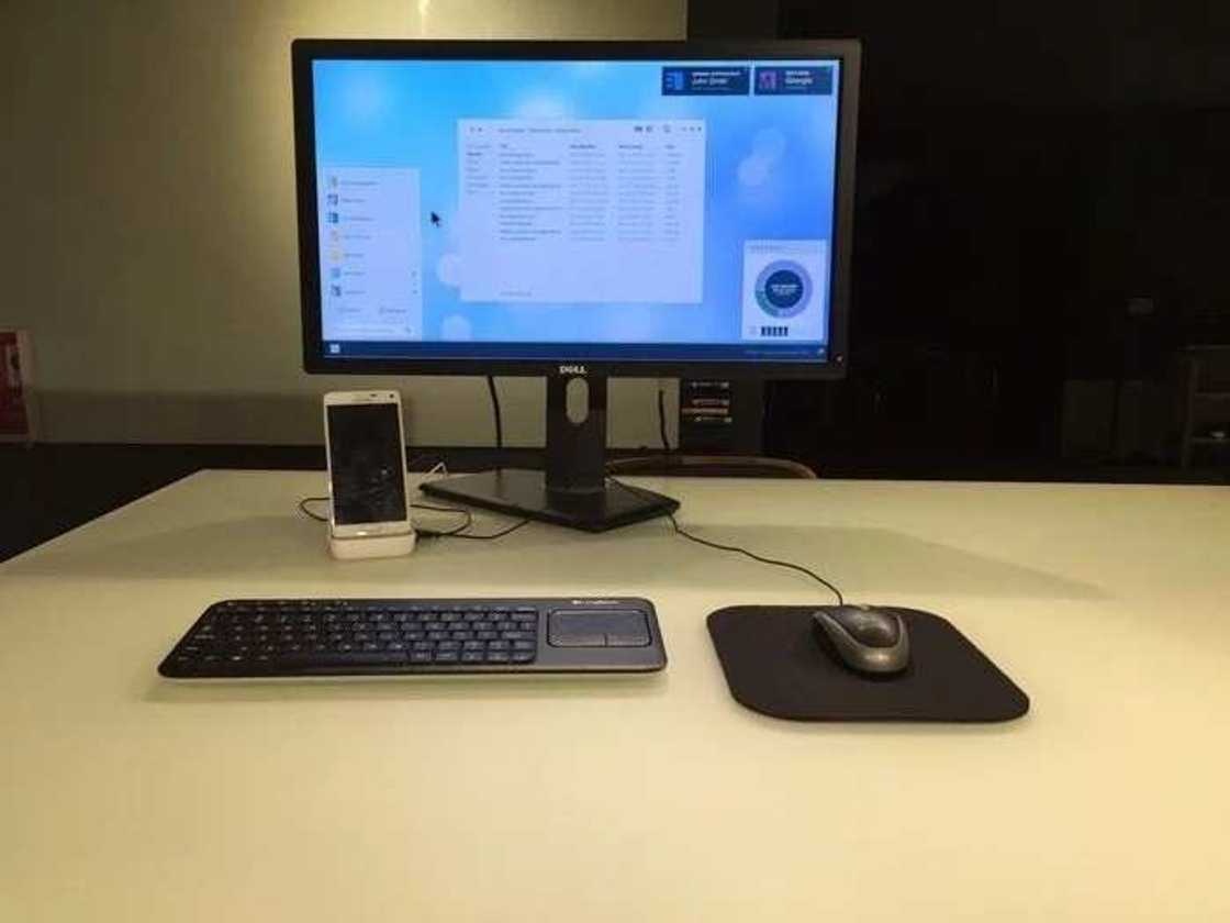 Phone with computer Phone with computer