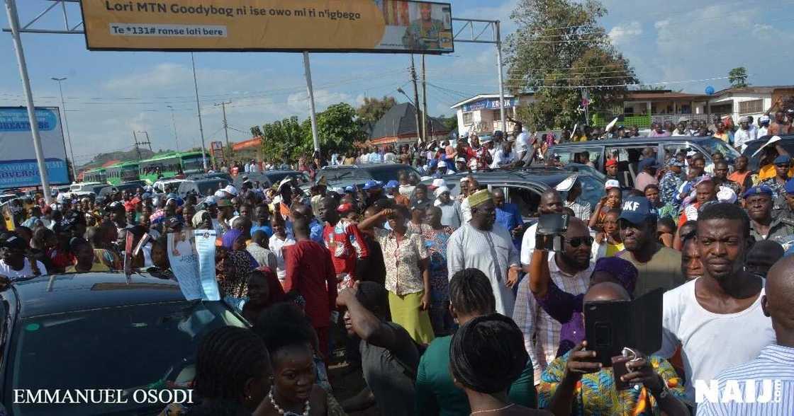 APC supporters celebrating Fayemi's victory.