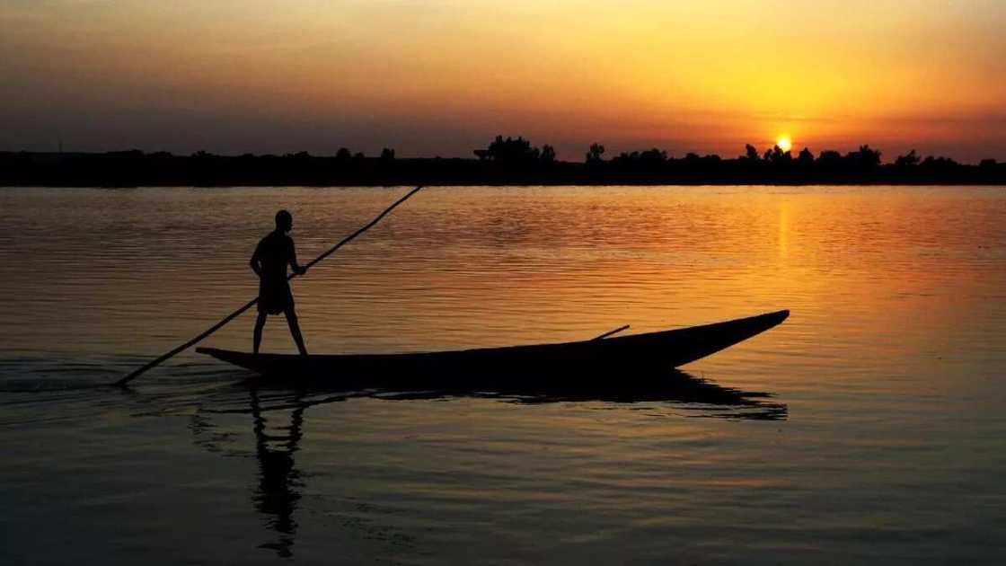 River Niger sunset River Niger sunset
