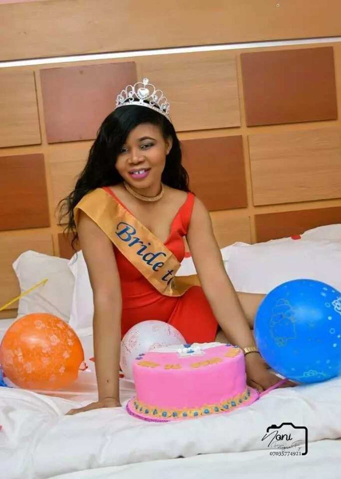Nigerian lady appreciates God, shares cute photos from her bridal shower Nigerian lady appreciates God, shares cute photos from her bridal shower