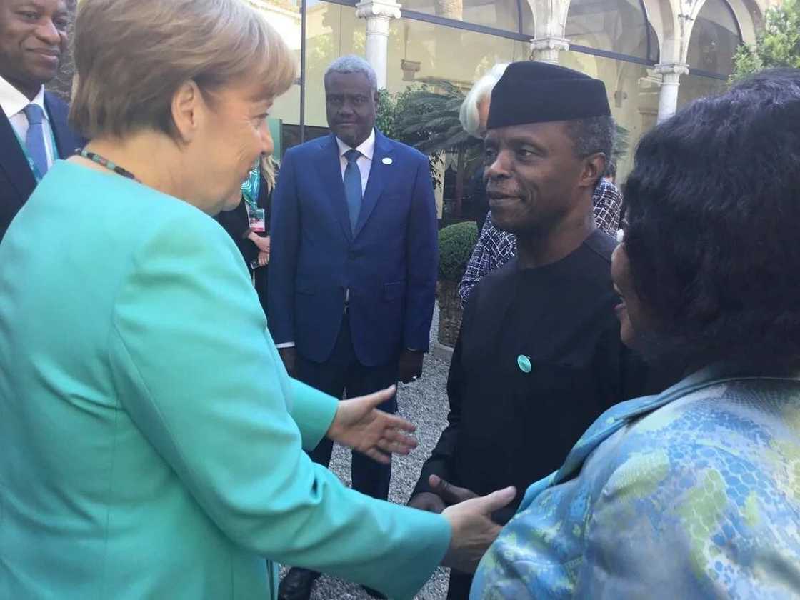US president Donald Trump, others meet Osinbajo at G7 Summit in Italy (photos) US president Donald Trump, others meet Osinbajo at G7 Summit in Italy (photos)