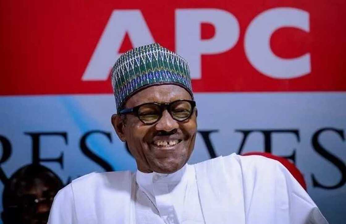 Buhari says his government is tackling insecurity. Buhari says his government is tackling insecurity.