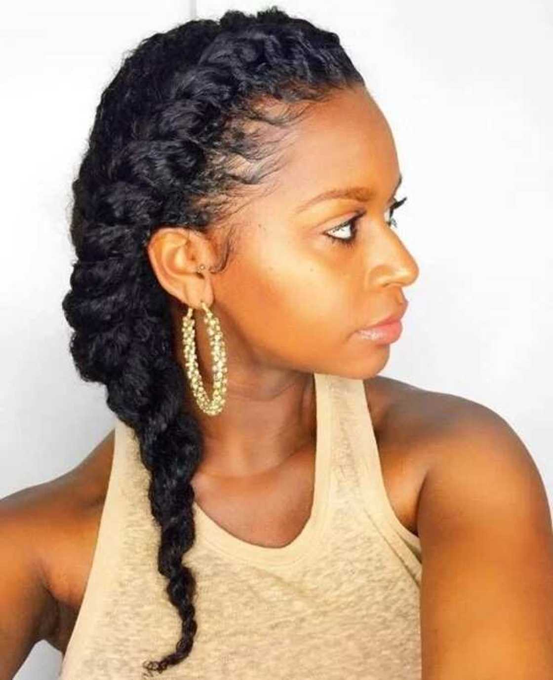 Crown updo with spiral braid