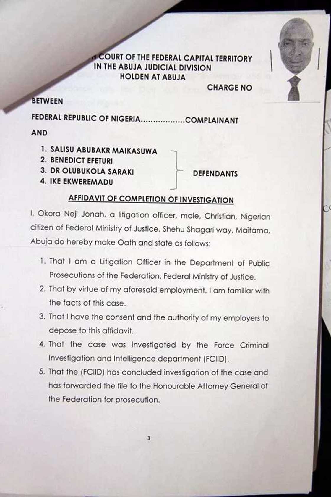 Saraki, Ekweremadu get served with charges for forgery Saraki, Ekweremadu get served with charges for forgery