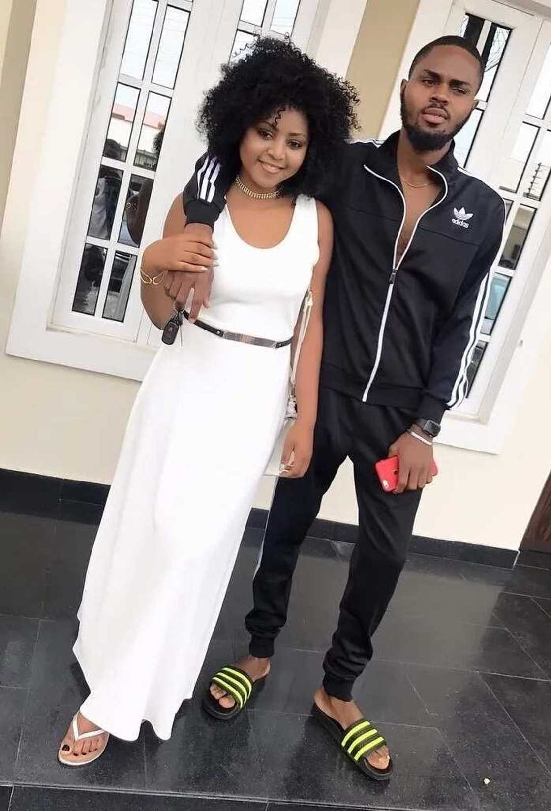 Regina Daniels with brother Lawrence