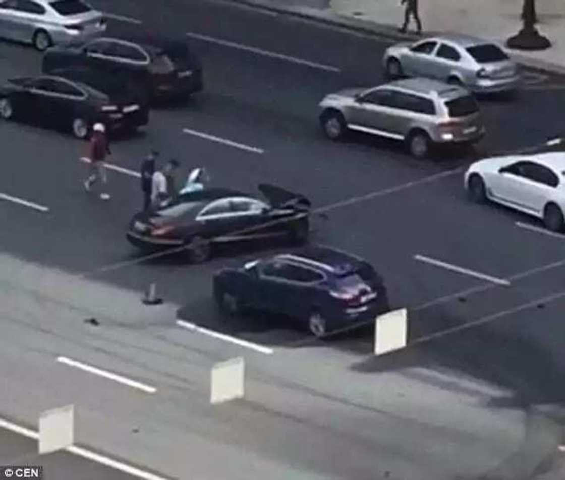 Motar shugaban kasar Rasha tayi hatsari Motar shugaban kasar Rasha tayi hatsari