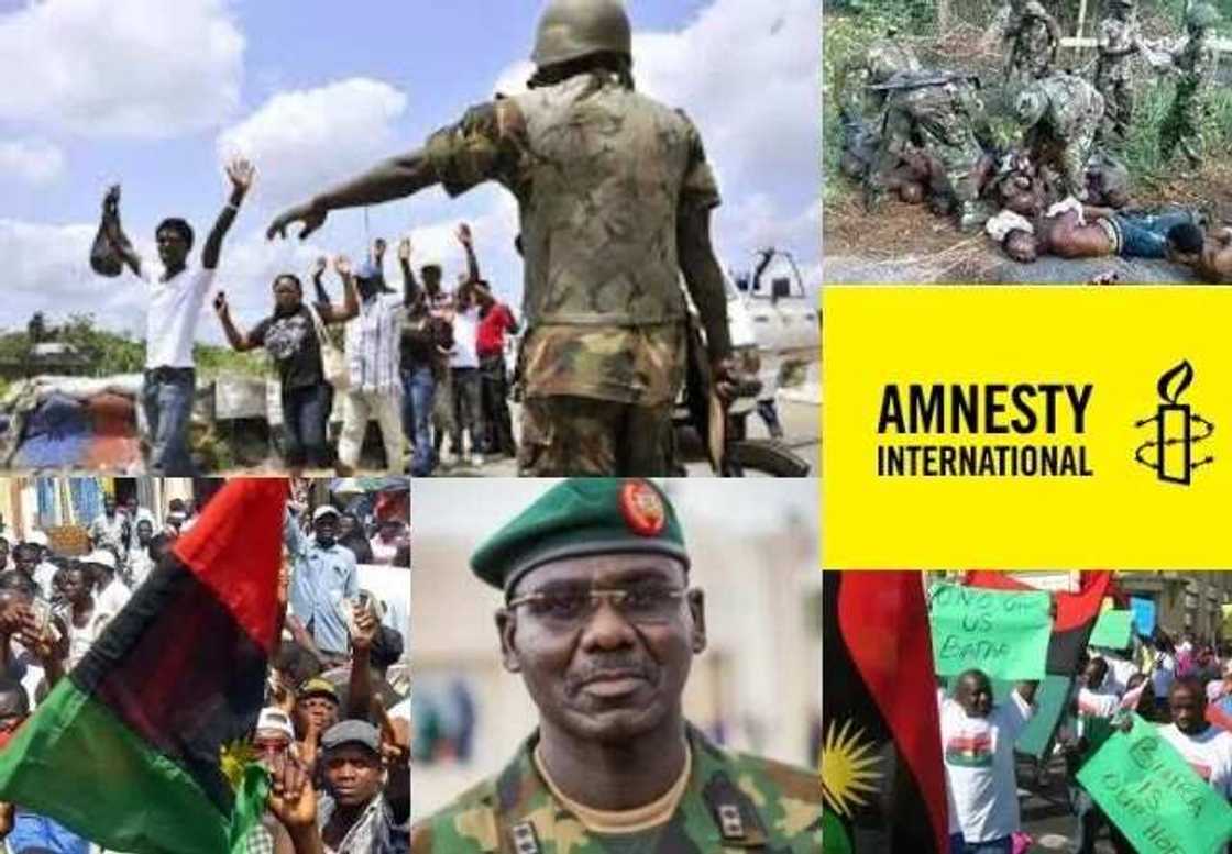How Nigeria Army engages in extra-judicial killings, at least 150 peaceful pro-Biafra protested killed - Amnesty International How Nigeria Army engages in extra-judicial killings, at least 150 peaceful pro-Biafra protested killed - Amnesty International