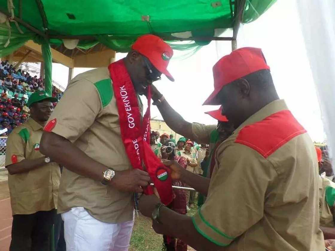 Labour confers Fayose with new title (photos) Labour confers Fayose with new title (photos)