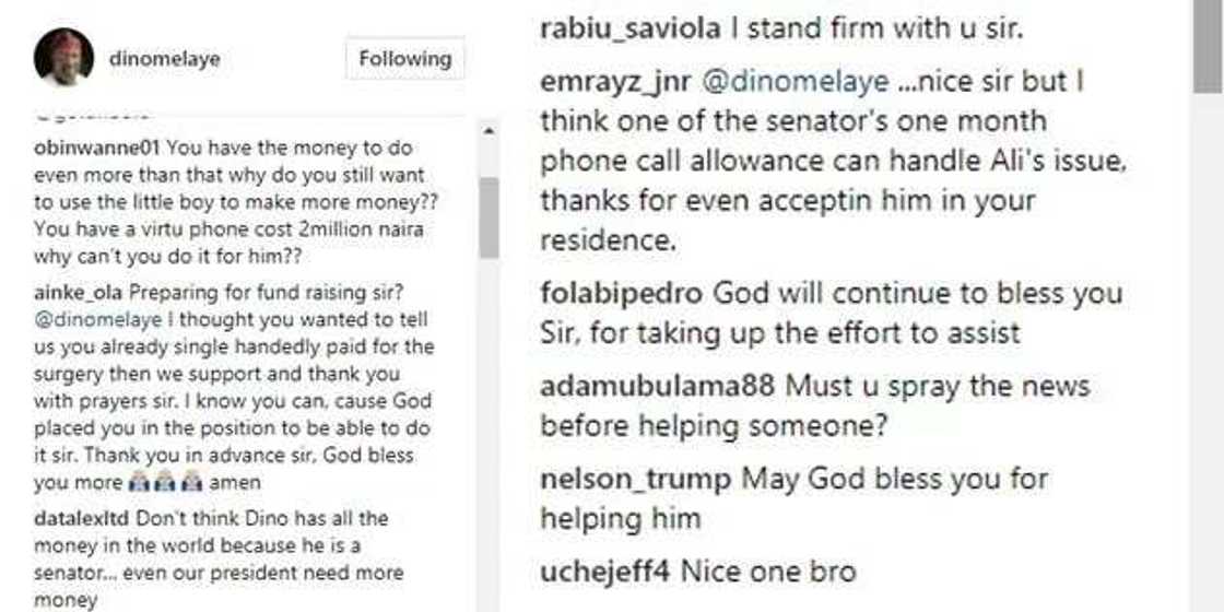 Nigerians react as Senator Dino Melaye seek funds to help 6-year-old boy paralysed by Boko Haram (photos) Nigerians react as Senator Dino Melaye seek funds to help 6-year-old boy paralysed by Boko Haram (photos)