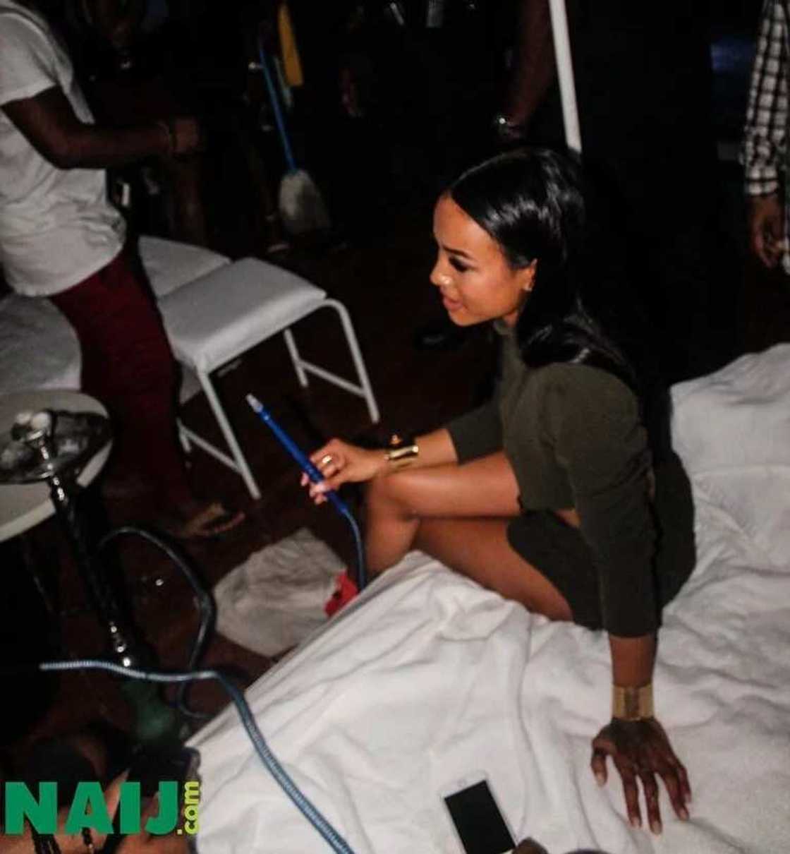 Chris Brown's Ex Karrueche Tran Parties In Abuja (PHOTOS)