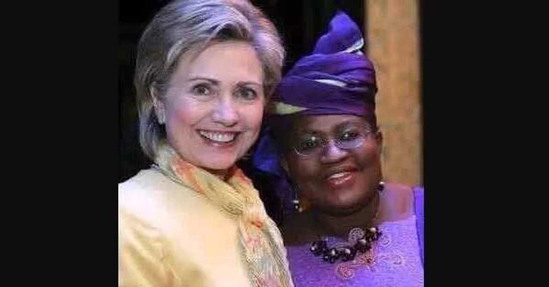 Okonjo Iweala ta gana da Hillary Clinton (Hotuna) Okonjo Iweala ta gana da Hillary Clinton (Hotuna)