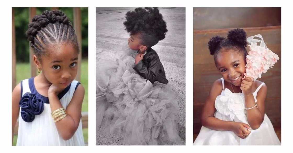 Little bride hairstyles in Nigeria