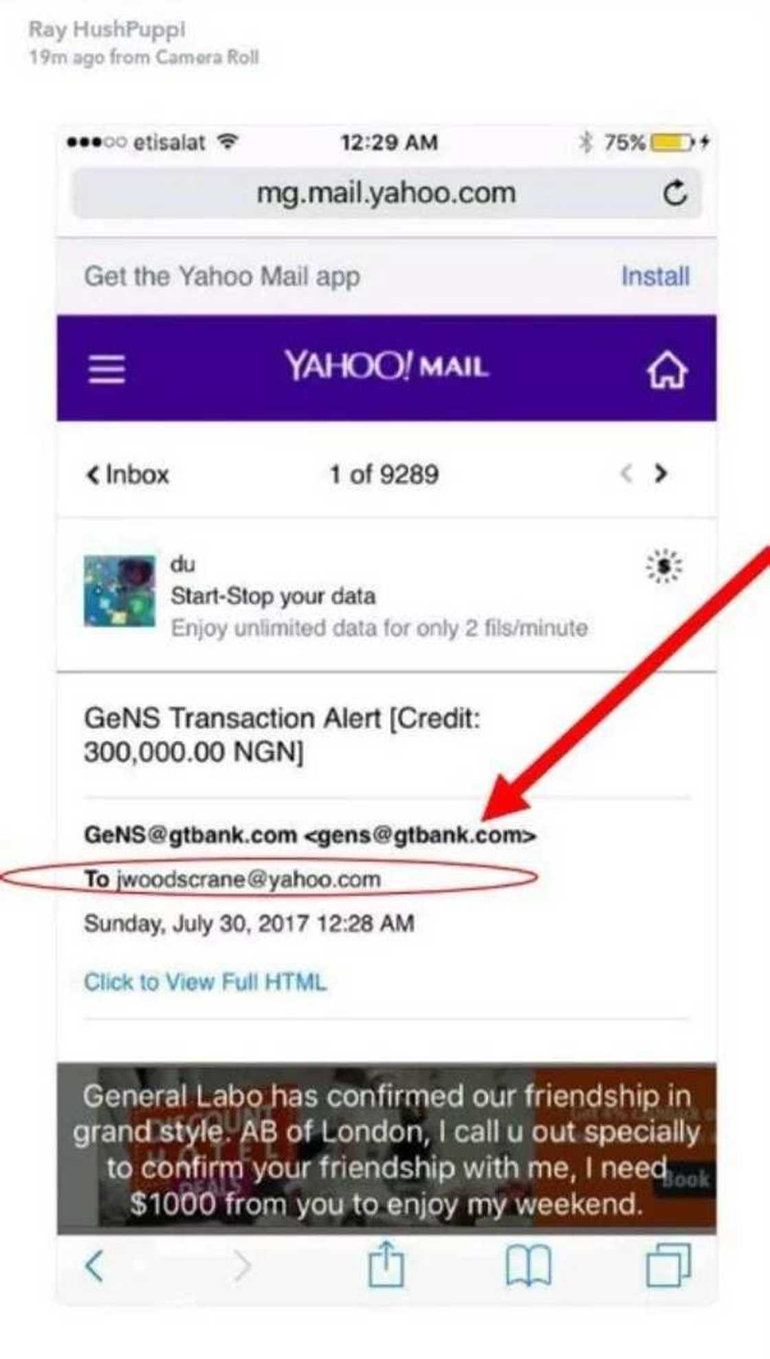 Hushpuppi allegedly exposed, whistle blower links him to one 'Jane Woodscrane' (see screenshots) Hushpuppi allegedly exposed, whistle blower links him to one 'Jane Woodscrane' (see screenshots)