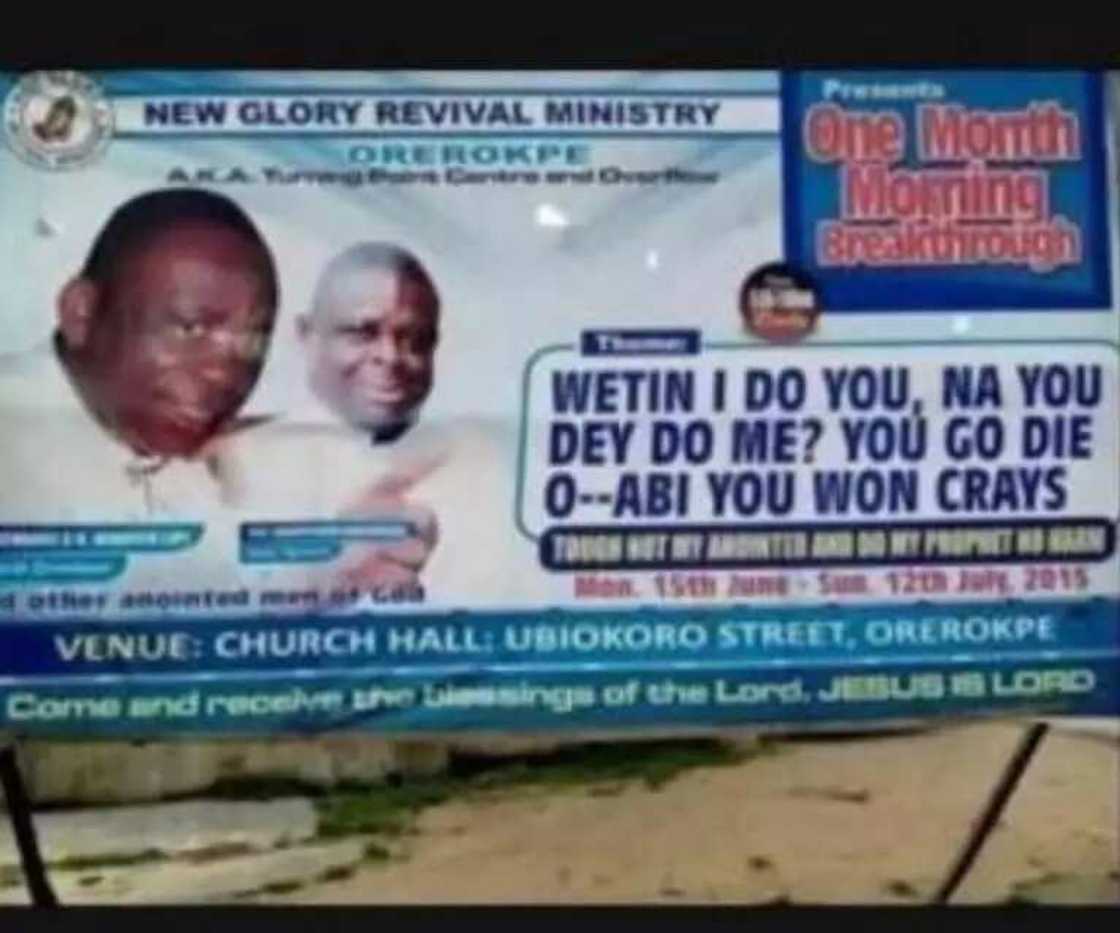 Hilarious names of churches you will find in Nigeria (photos)