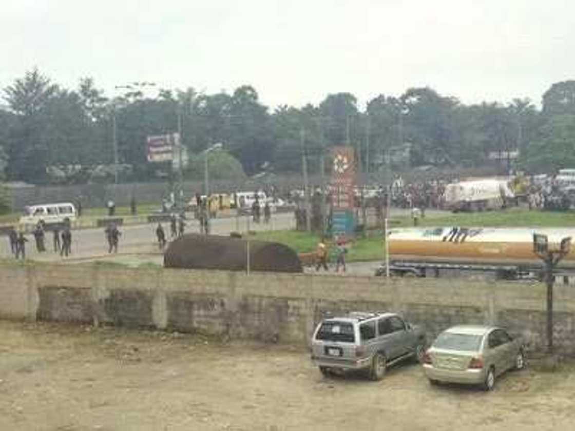 PHOTOS: Biafra Supporters Protest In Port Harcourt