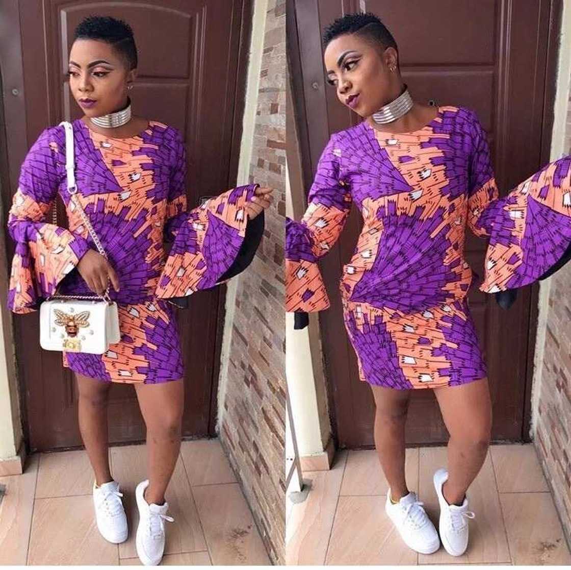 Ankara evening mini gown Ankara evening mini gown